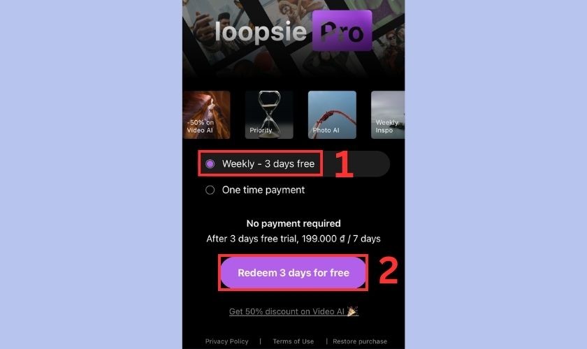Đăng ký dùng thử Loopsie Pro