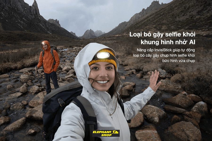 Loại bỏ gậy selfie khỏi khung hình nhờ AI
